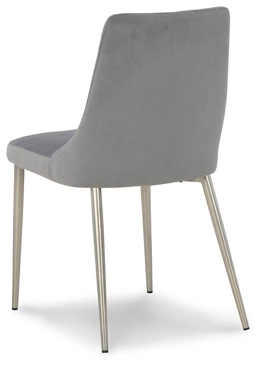 D262-01 Black/Gray Contemporary Barchoni Dining Chair By Ashley - sofafair.com