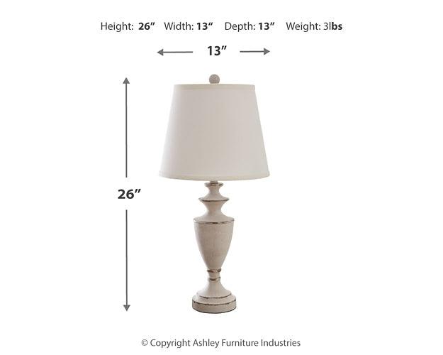 Dorcher Table Lamp (Set of 2) L204424 Black/Gray Traditional Table Lamp Pair By Ashley - sofafair.com