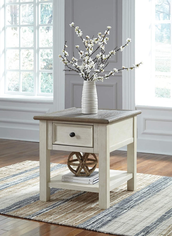 Bolanburg End Table T637-3 White Casual Motion Occasionals By Ashley - sofafair.com