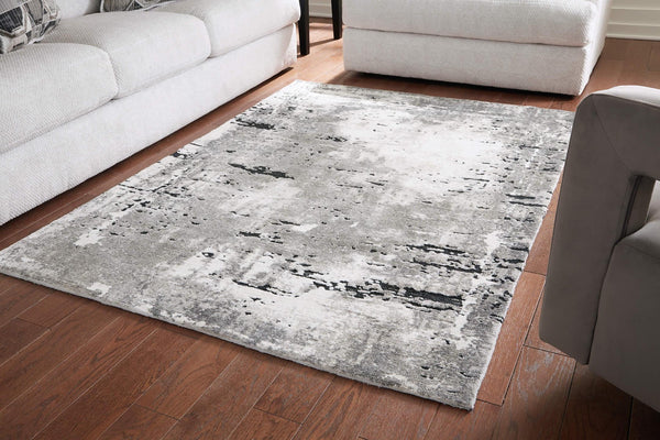 Aworley AMP011643 White Contemporary Rug Large By Ashley - sofafair.com