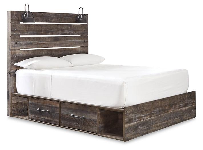 Drystan Queen Panel Bed with 2 Storage Drawers B211B10 Black/Gray Casual Master Beds By Ashley - sofafair.com