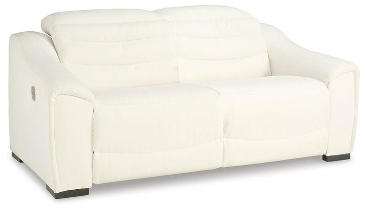 Next-Gen Gaucho 2-Piece Power Reclining Sectional 58505S4 White Contemporary Motion Sectionals By AFI - sofafair.com