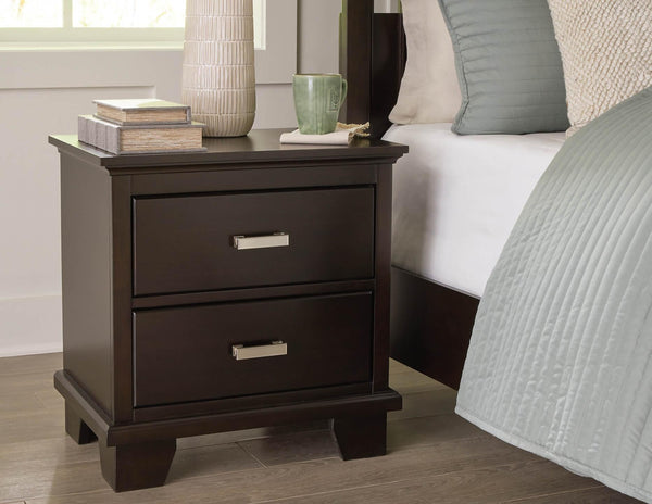 B441-92 Brown/Beige Contemporary Covetown Nightstand By Ashley - sofafair.com