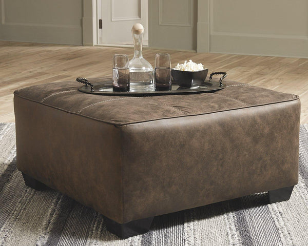 Abalone Oversized Accent Ottoman 9130208 Chocolate Contemporary Stationary Sectionals By AFI - sofafair.com