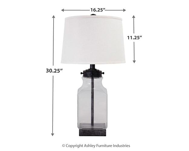 L430144 Black/Gray Casual Sharolyn Table Lamp By Ashley - sofafair.com