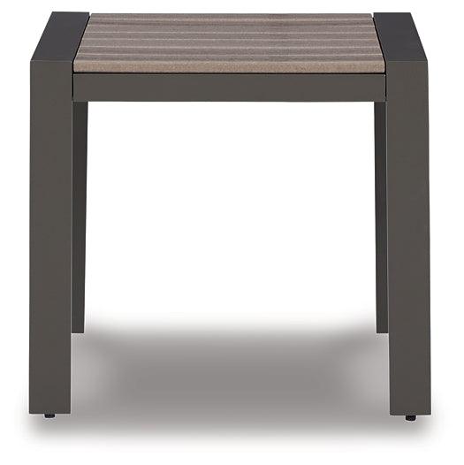 P514-702 Brown/Beige Casual Tropicava Outdoor End Table By Ashley - sofafair.com