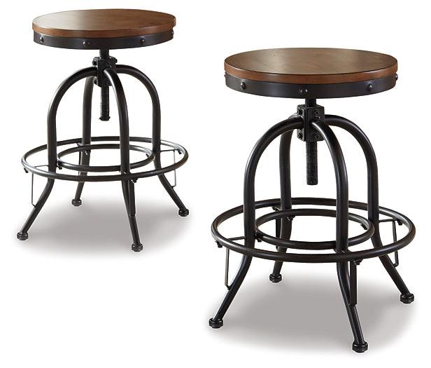 Valebeck Counter Height Bar Stool D546-224 Black/Gray Casual Barstool By Ashley - sofafair.com