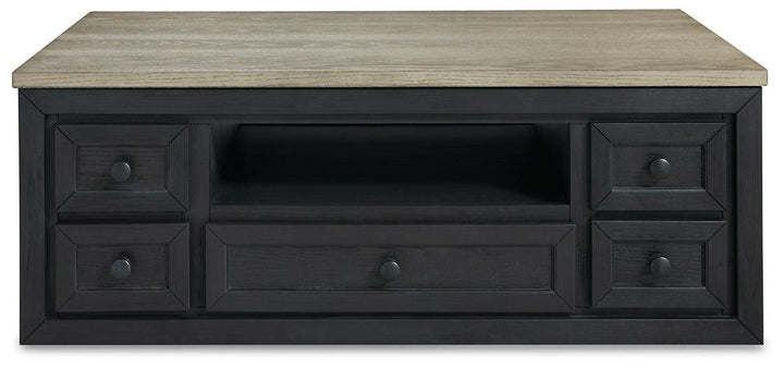 Foyland Lift-Top Coffee Table T979-9 Black/Gray Contemporary Cocktail Table Lift By Ashley - sofafair.com