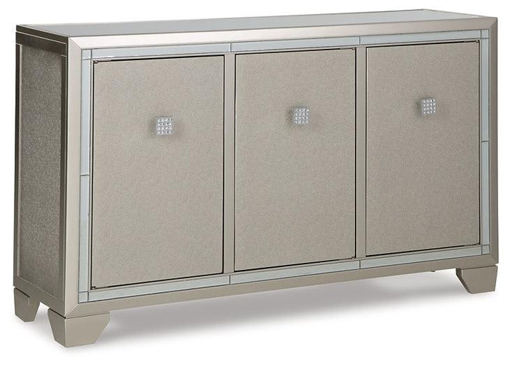 Chaseton Accent Cabinet A4000335 Metallic Contemporary Stationary Upholstery Accents By Ashley - sofafair.com