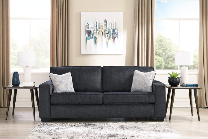 Altari Sofa 8721338 Black/Gray Contemporary Stationary Upholstery By Ashley - sofafair.com