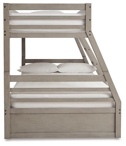 Lettner Twin over Full Bunk Bed B733B38 Black/Gray Casual Youth Beds By Ashley - sofafair.com