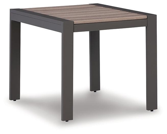 P514-702 Brown/Beige Casual Tropicava Outdoor End Table By Ashley - sofafair.com