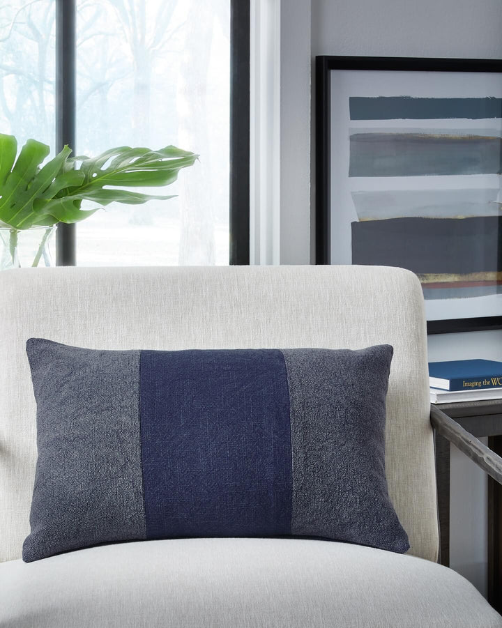 A1000897P Blue Contemporary Dovinton Pillow By Ashley - sofafair.com