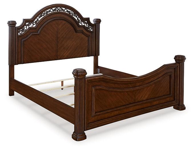 Lavinton California King Poster Bed B764B10 Brown/Beige Traditional Master Beds By Ashley - sofafair.com