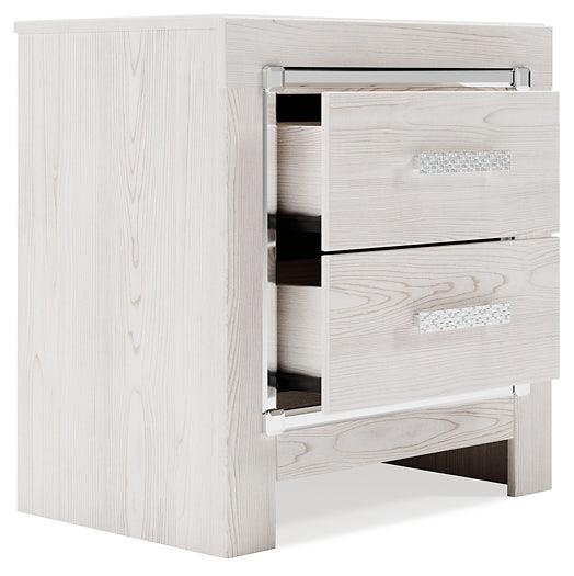 B2640-92 White Contemporary Altyra Nightstand By Ashley - sofafair.com