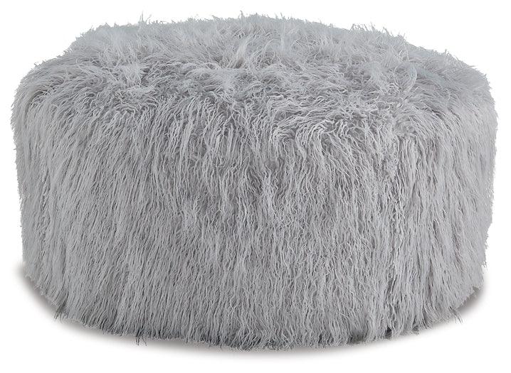 Galice Oversized Accent Ottoman A3000333 Black/Gray Casual Stationary Upholstery Accents By Ashley - sofafair.com