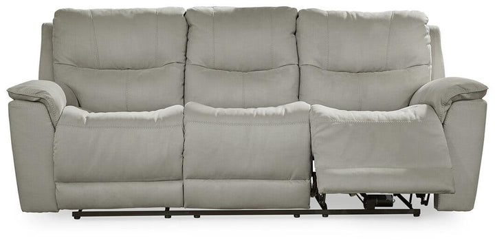 Next-Gen Gaucho Power Reclining Sofa 6080615 Brown/Beige Contemporary Motion Upholstery By AFI - sofafair.com