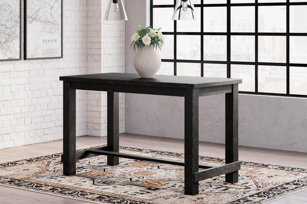 Jeanette Counter Height Dining Table D702-32 Black/Gray Casual Counter Height Table By AFI - sofafair.com