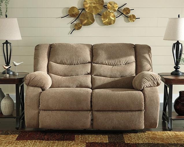 Tulen Reclining Sofa and Loveseat 98604U1 Mocha Contemporary Motion Upholstery Package By AFI - sofafair.com