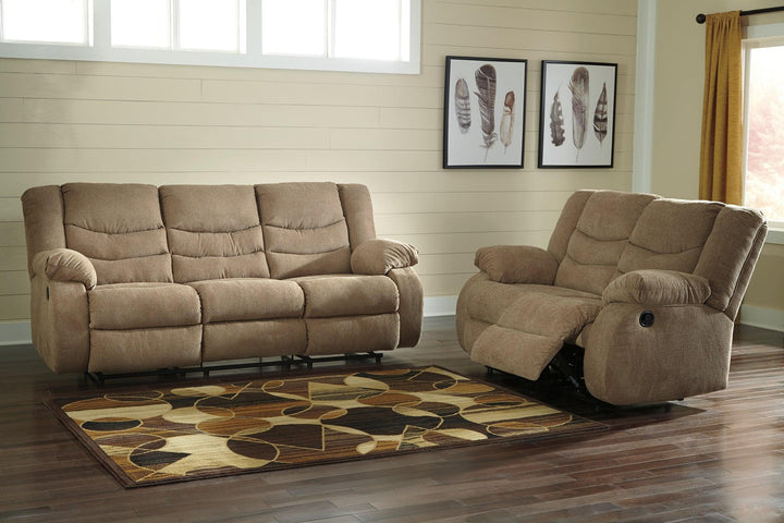 Tulen Reclining Sofa and Loveseat 98604U1 Mocha Contemporary Motion Upholstery Package By AFI - sofafair.com