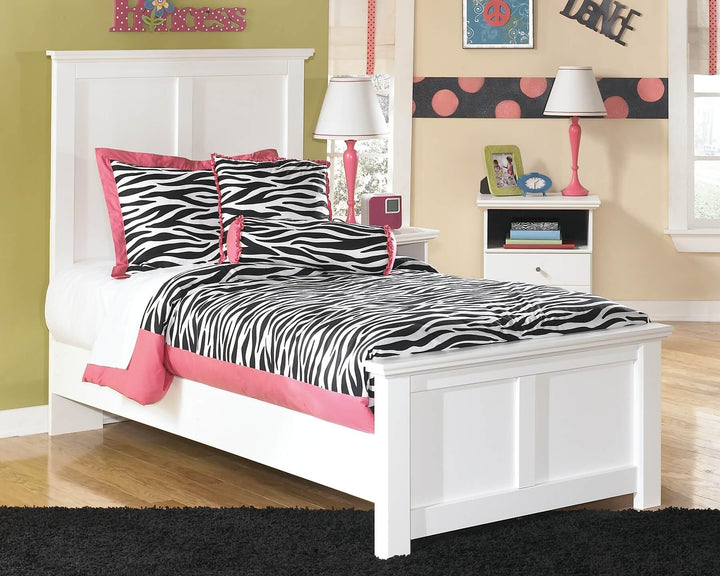 Bostwick Shoals Twin Panel Bed B139B6 White Casual Youth Beds By Ashley - sofafair.com