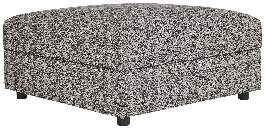 Kellway Ottoman With Storage 9870711 Bisque Contemporary stationary sectional By ashley - sofafair.com