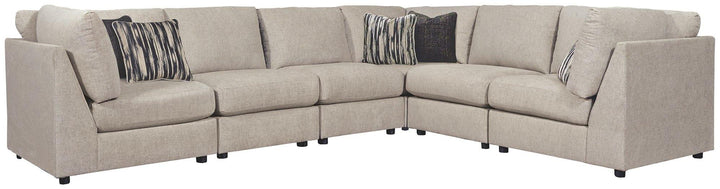 Kellway 6Piece Sectional 98707S3 Bisque Contemporary Stationary Sectionals By AFI - sofafair.com