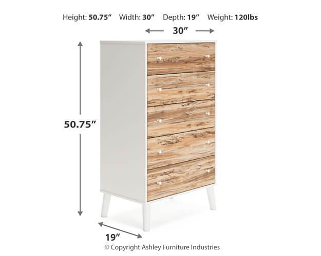 Piperton Chest of Drawers EB1221-245 White Contemporary Youth Bed Cases By AFI - sofafair.com