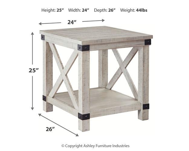 T929-3 White Casual Carynhurst End Table By Ashley - sofafair.com