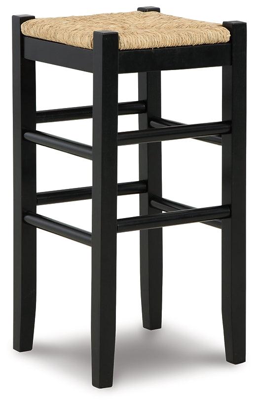 Mirimyn Bar Height Bar Stool D508-130 Black/Gray Casual Barstools By Ashley - sofafair.com