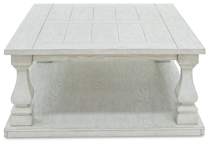 Arlendyne Coffee Table T747-1 White Traditional Cocktail Table By Ashley - sofafair.com
