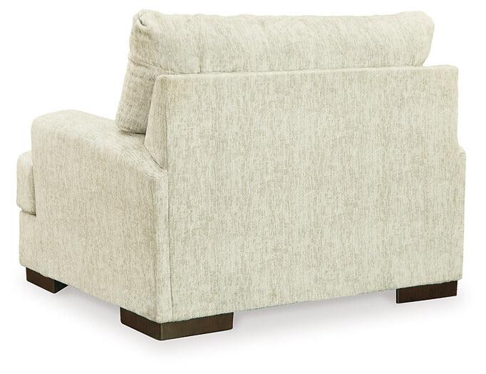 Caretti Oversized Chair 1230323 Brown/Beige Contemporary Stationary Upholstery By AFI - sofafair.com
