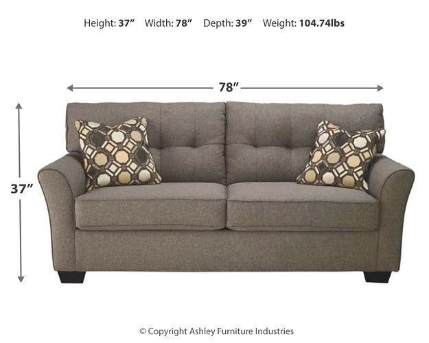 Tibbee Sofa 9910138 Slate Contemporary Stationary Upholstery By AFI - sofafair.com