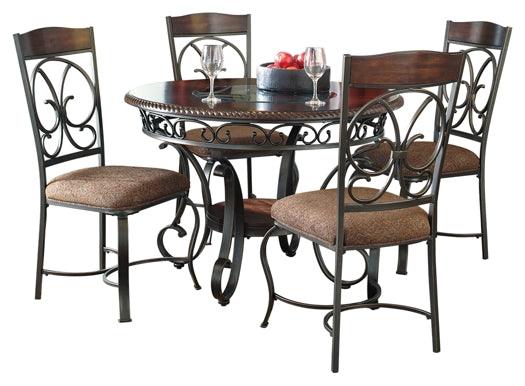 D329-01X4 Brown/Beige Traditional Glambrey Dining Chair (Set of 4) By Ashley - sofafair.com