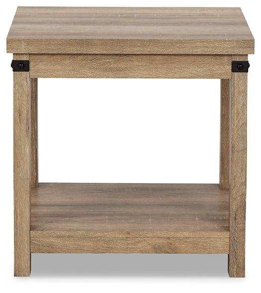 Calaboro End Table T463-2 Brown/Beige Casual Motion Occasionals By Ashley - sofafair.com
