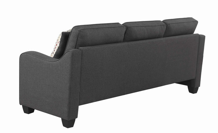Reversible sectional 508321 Dark grey Sectional1 By coaster - sofafair.com