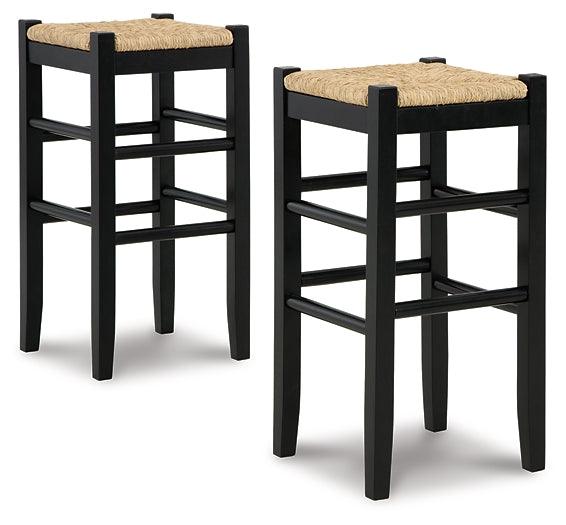 Mirimyn Bar Height Bar Stool D508-130 Black/Gray Casual Barstools By Ashley - sofafair.com