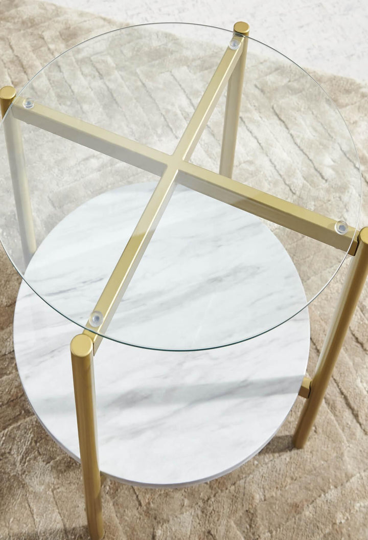 T192-6 White Contemporary Wynora End Table By Ashley - sofafair.com