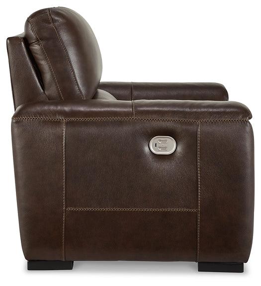 Alessandro Power Recliner U2550213 Brown/Beige Contemporary Motion Upholstery By Ashley - sofafair.com