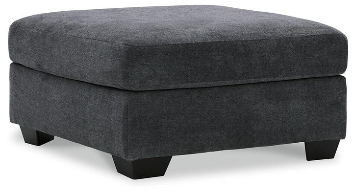 1190208 Black/Gray Contemporary Ambrielle Oversized Accent Ottoman By AFI - sofafair.com