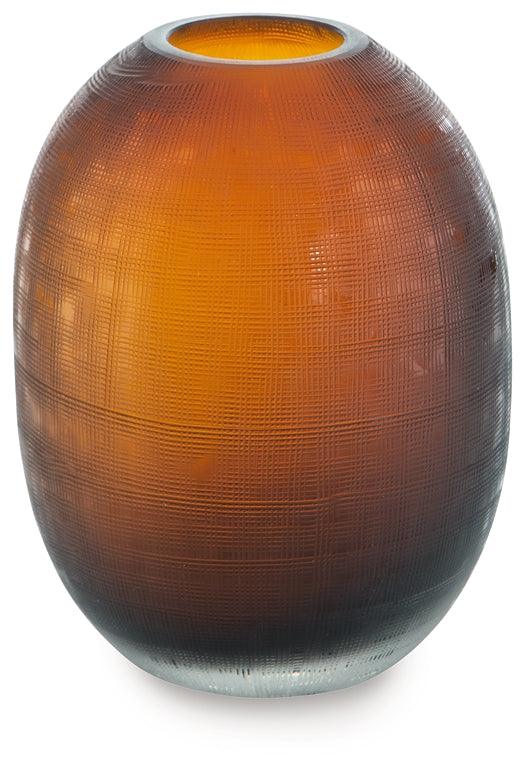 A2900001V Brown/Beige Contemporary Embersen Vase By AFI - sofafair.com