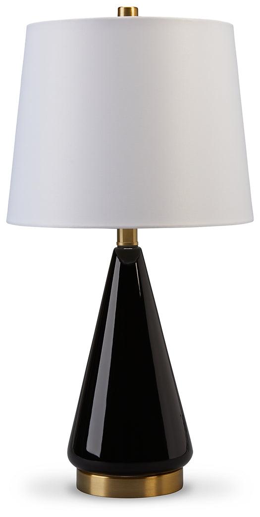 Ackson Table Lamp (Set of 2) L177944 Black/Gray Contemporary Table Lamp Pair By Ashley - sofafair.com
