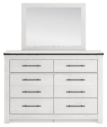 B1446B1 White Casual Schoenberg Dresser and Mirror By AFI - sofafair.com