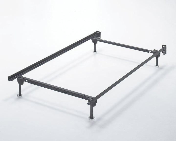 Frames and Rails Twin/Full Bolt on Bed Frame B100-21 Black/Gray Contemporary Metal Frames / Rails By Ashley - sofafair.com