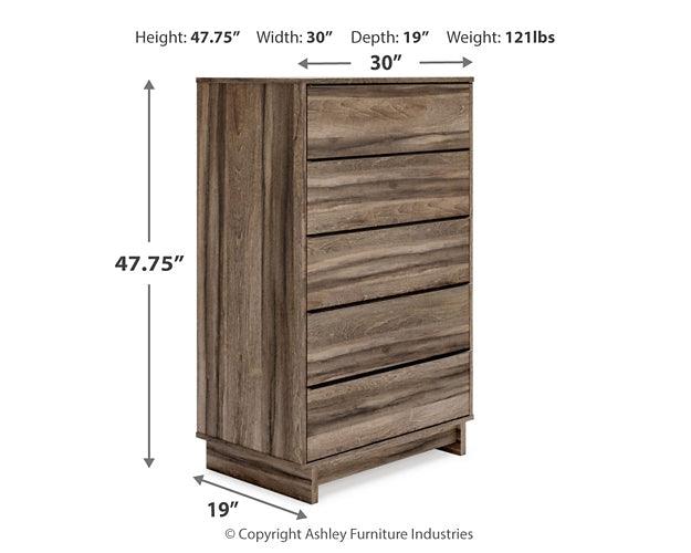 Shallifer Chest of Drawers EB1104-245 Brown/Beige Casual Master Bed Cases By Ashley - sofafair.com