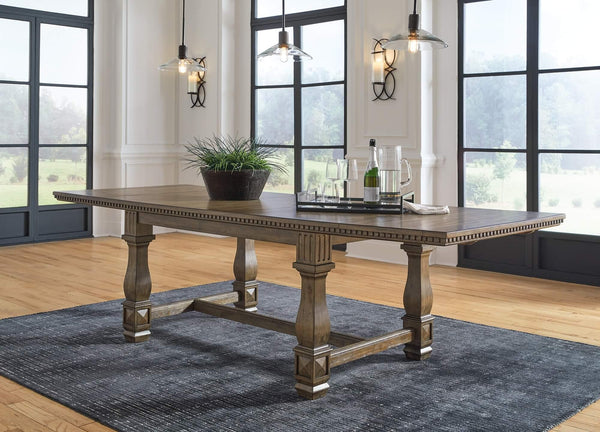 Markenburg Dining Extension Table D770-45 Brown/Beige Traditional Formal Tables By Ashley - sofafair.com