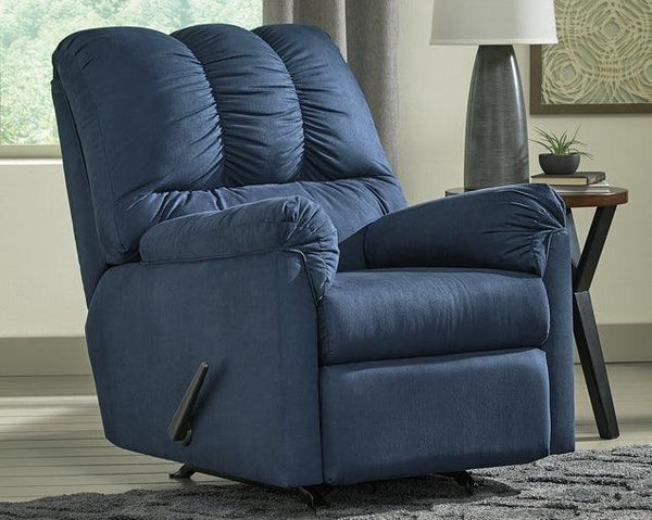 Darcy Recliner 7500725 Blue Contemporary Stationary Upholstery By Ashley - sofafair.com