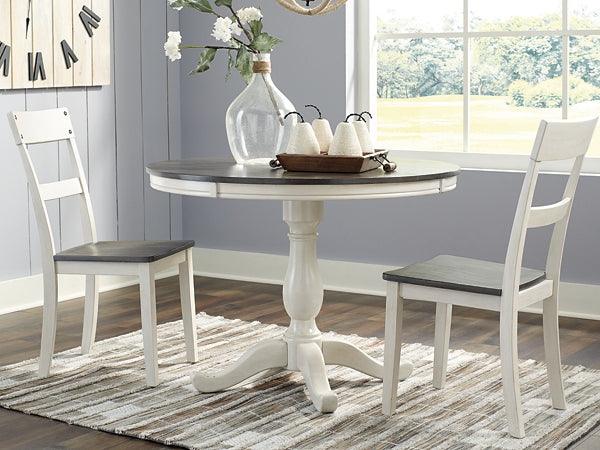 Nelling Dining Table D287D2 White Casual Casual Tables By Ashley - sofafair.com