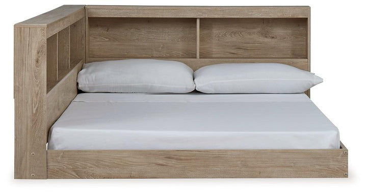 EB2270B2 Natural Contemporary Oliah Full Bookcase Storage Bed By Ashley - sofafair.com