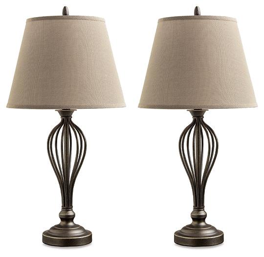 Ornawell Table Lamp (Set of 2) L204544 Brown/Beige Traditional Table Lamp Pair By Ashley - sofafair.com
